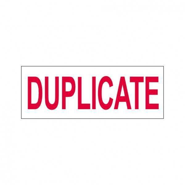 Duplicate Stock Stamp OS-17, 38x14mm